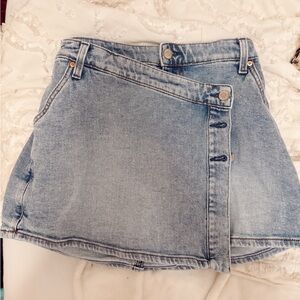 stylish denim mini skirt